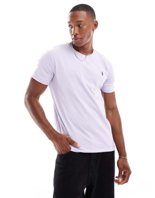 Camiseta lila con logo Icon de Polo Ralph Lauren