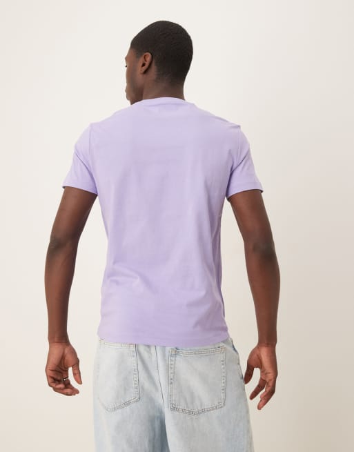 Camiseta lila con logo Icon de Polo Ralph Lauren, 3 de 4