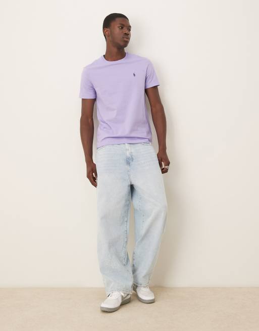 Camiseta lila con logo Icon de Polo Ralph Lauren, 4 de 4