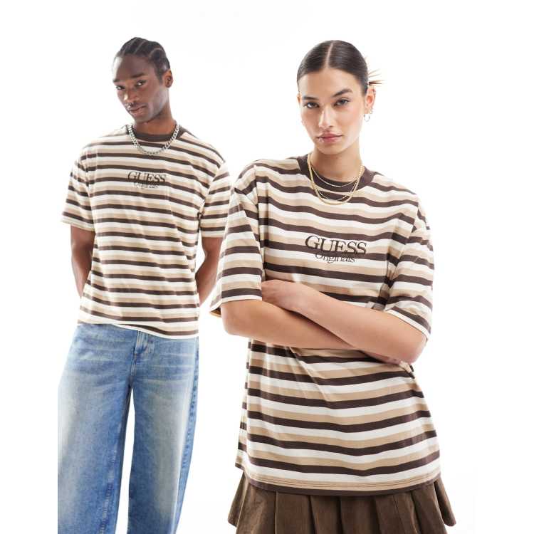 Camiseta guess rayas horizontales deals