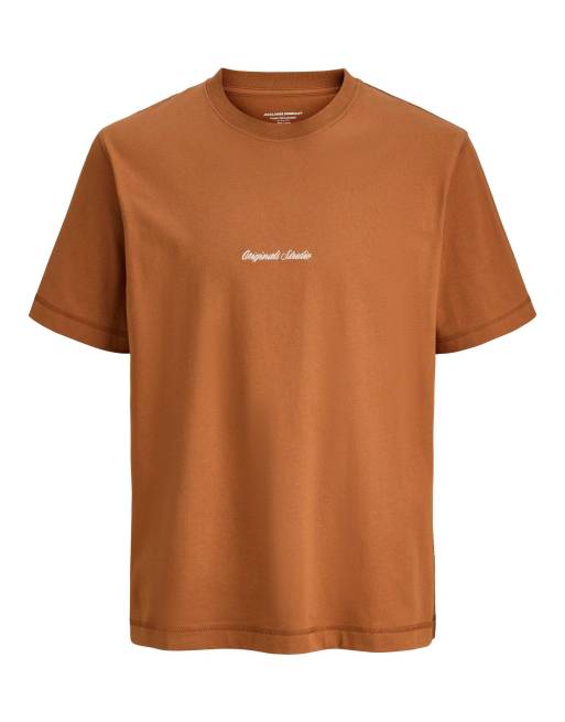 Camiseta marrón aceite de argán de Jack & Jones, 7 de 7