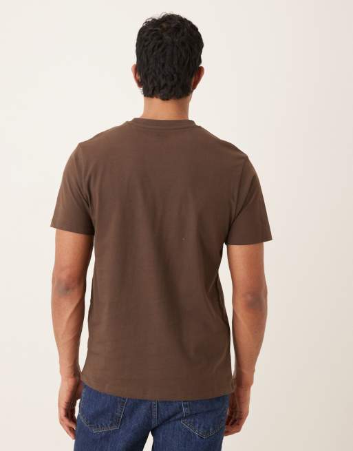 Camiseta marrón básica de corte estándar Essentials de ASOS DESIGN, 3 de 5