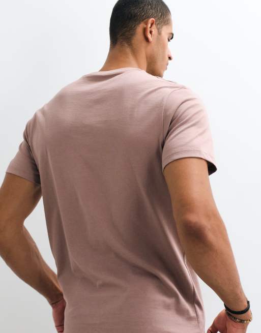 Camiseta marrón básica de corte estándar Essentials de ASOS DESIGN, 4 de 5