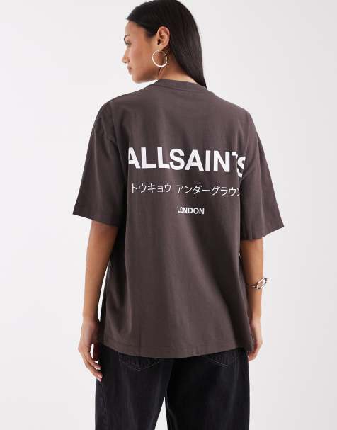 Camiseta marrón botella Underground Etta de AllSaints - view 1