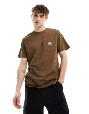 Camiseta marrón con bolsillo de Carhartt WIP