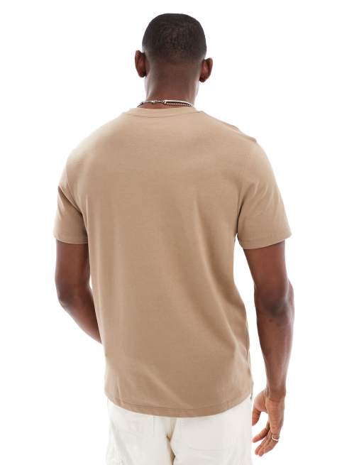 Camiseta marrón con cuello redondo de tejido grueso de ASOS DESIGN , 4 de 4