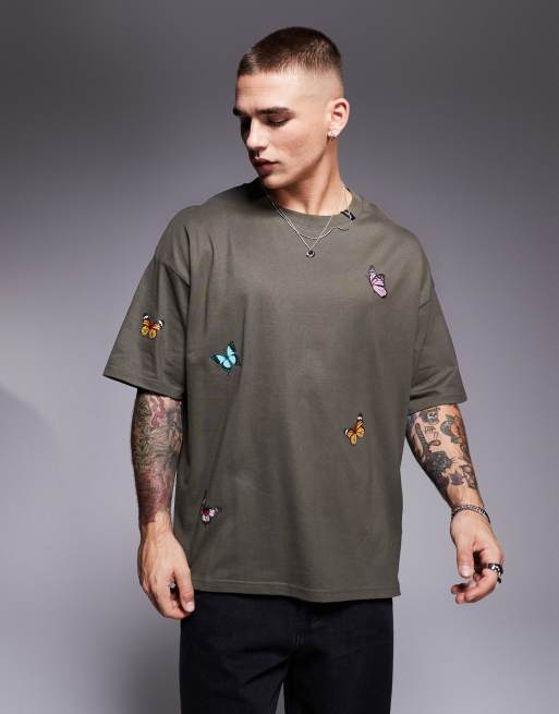 Camiseta marrón con diseño estampado de punto liso de Good For Nothing (parte de un conjunto)