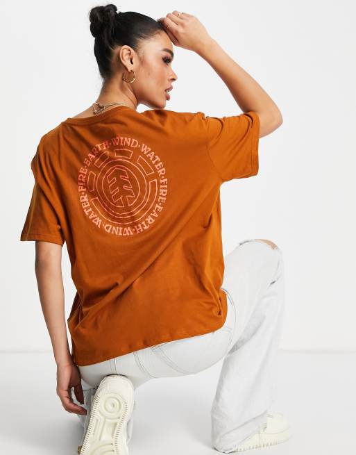 Camiseta marrón con estampado en la espalda Exley de Element