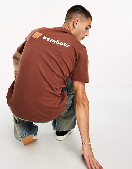Camiseta marrón con estampado en la espalda Heritage de Berghaus Original