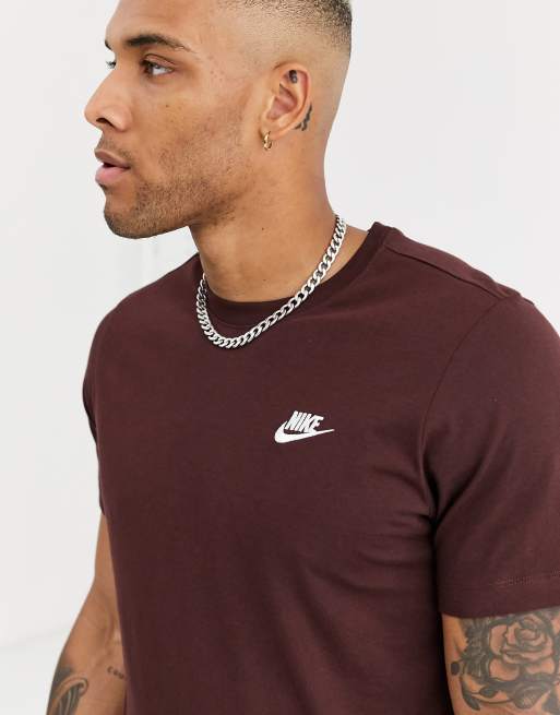 Camiseta Nike Sportswear Club Marron 