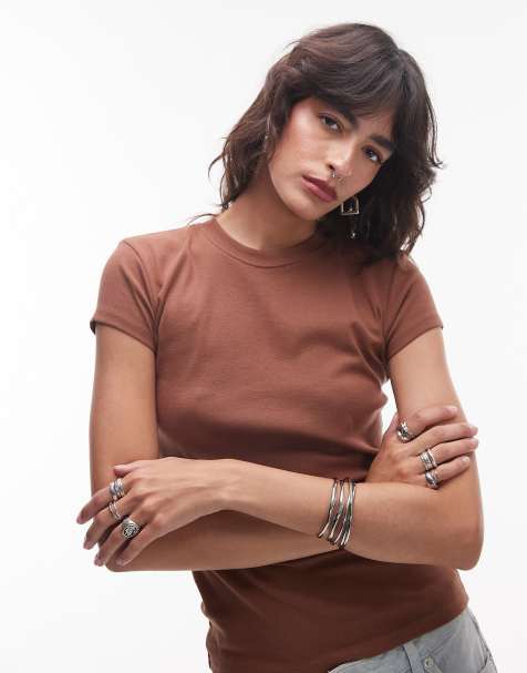 Camiseta marrón Everyday de Topshop - view 1