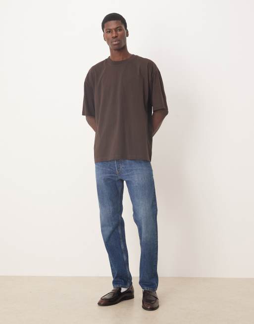 Camiseta marrón extragrande básica de ASOS DESIGN, 2 de 5