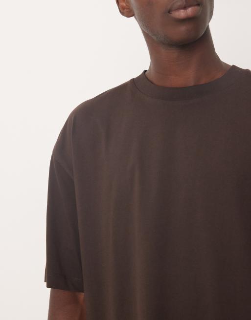 Camiseta marrón extragrande básica de ASOS DESIGN, 5 de 5