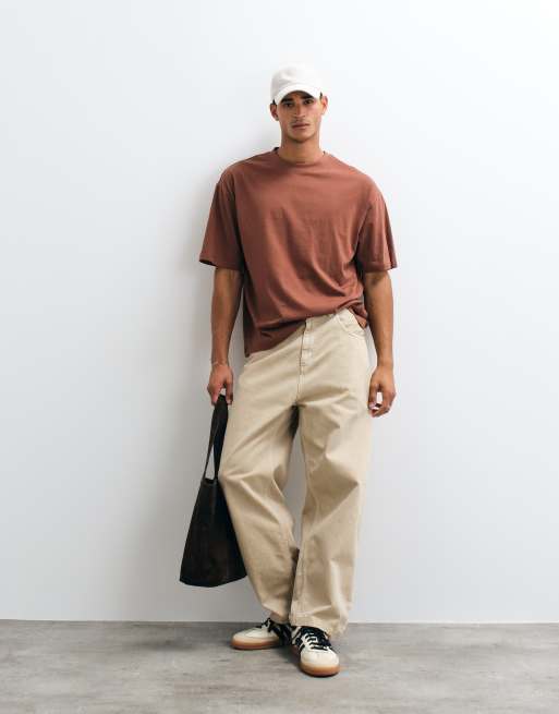 Camiseta marrón extragrande básica de ASOS DESIGN, 5 de 10