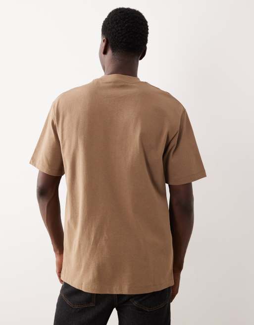 Camiseta marrón holgada de tejido grueso de ASOS DESIGN , 3 de 5