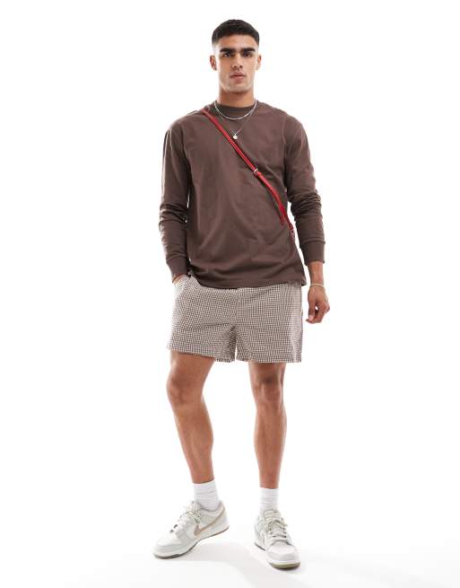 Camiseta marrón lavado de manga larga y corte suelto de Cotton On, 2 de 4