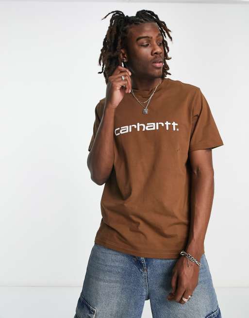 Camiseta marrón Script de Carhartt WIP