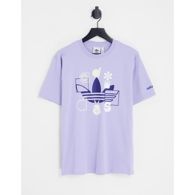 morada con estampado de trébol SPRT US de adidas Originals | ASOS