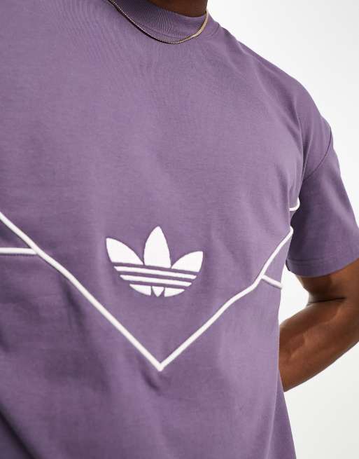 Camiseta morada adidas new arrivals