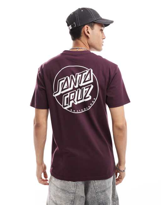 Camiseta morada con logo Opus Dot de Santa Cruz