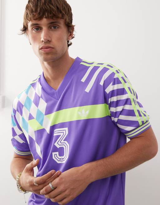 Adidas Originals Camisetas Moradas Adidas Para Hombre Camiseta