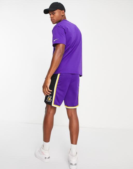 Camiseta morada unisex con diseño de los LA Lakers de la NBA Dri-FIT de  Nike Basketball