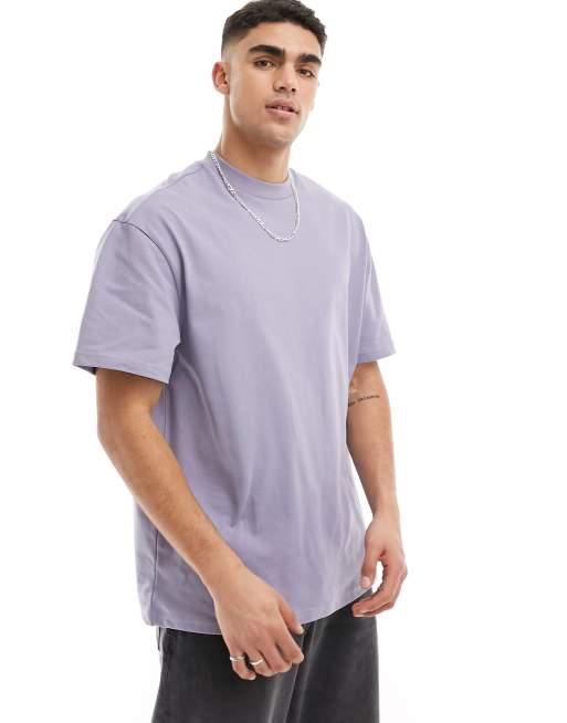 Camiseta morado empolvado de corte cuadrado Great de Weekday