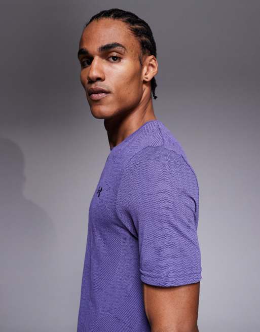 Camiseta morado intenso de manga corta Vanish Seamless Novelty de Under Armour, 4 de 5
