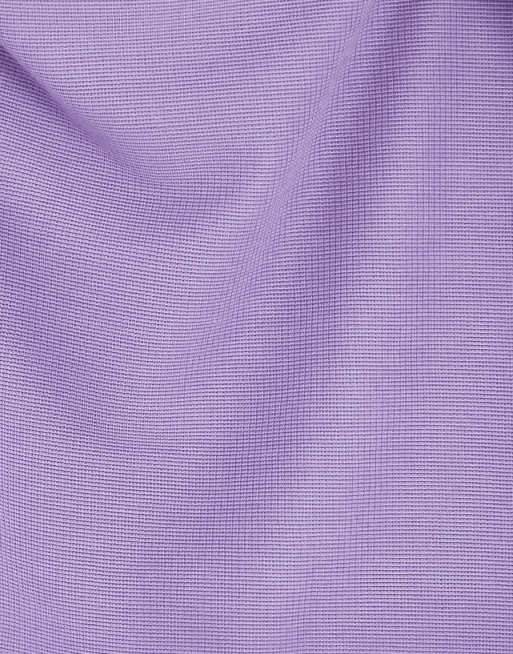 Camiseta morado lavado extragrande con bolsillo de punto de arroz de Topman , 4 de 4
