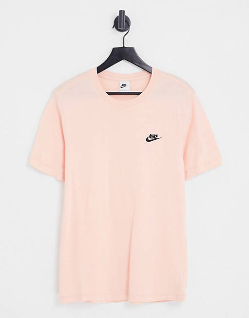 Hombre Tops | Camiseta naranja ártico unisex de felpa de Nike Club - NO78618