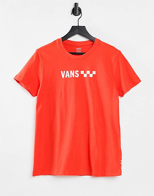 Camiseta naranja con logo Striper BF de Vans