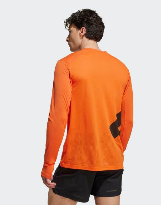 Camiseta naranja impacto lúcido de manga larga Terrex Xperior Climacool+ de adidas, 4 de 4