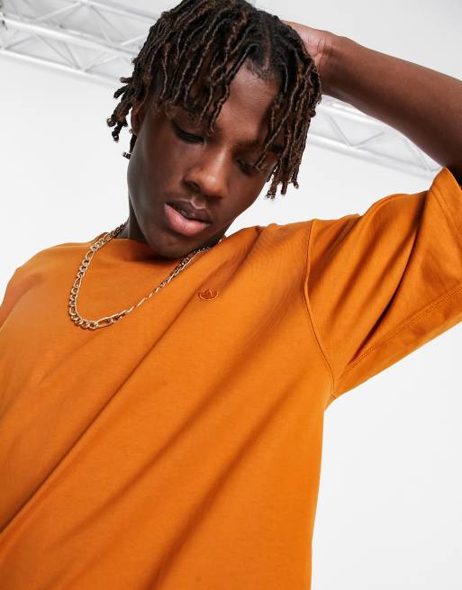 Camiseta naranja oscuro adicolor Contempo de adidas Originals
