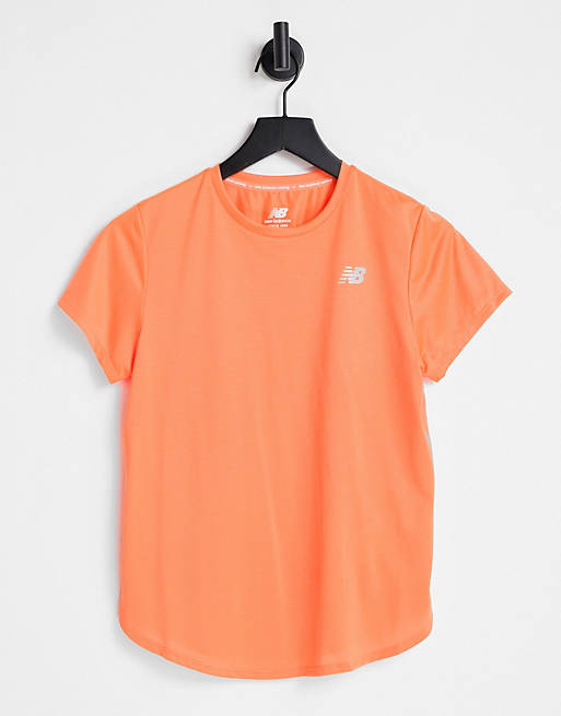 Mujer Running | Camiseta naranja Running Accelerate de New Balance - LT25914