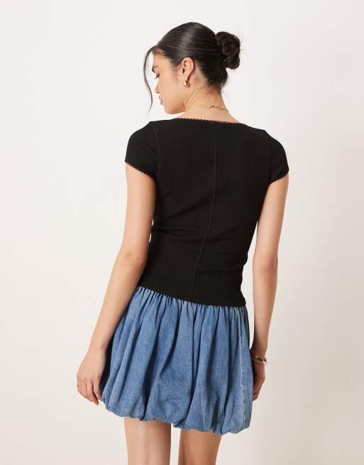Camiseta negra abotonada Most Wanted de Free People, 4 de 4