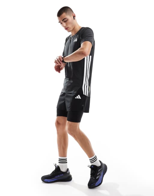 Camiseta negra Adizero de adidas Running, 2 de 4