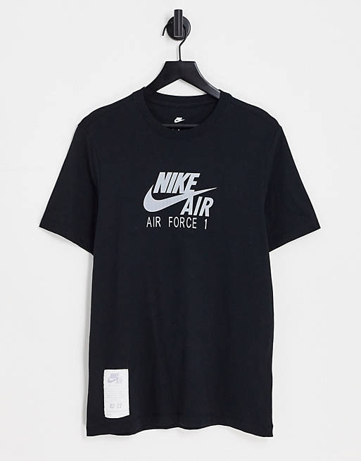 carpintero Grapa Labe Camiseta negra AIR FORCE 1 de Nike | ASOS