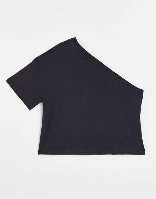 Audaz extremidades Bermad Camiseta negra asimétrica de Noisy May | ASOS