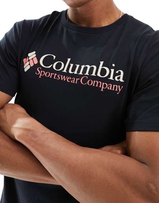 Camiseta negra básica con detalle de logo CSC de Columbia, 3 de 4