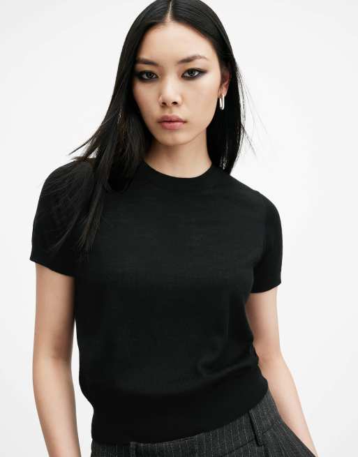 Camiseta negra Bern de AllSaints