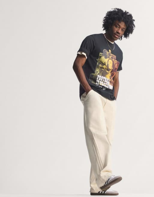 Camiseta negra Bob Marley Originals de adidas Performance, 4 de 4