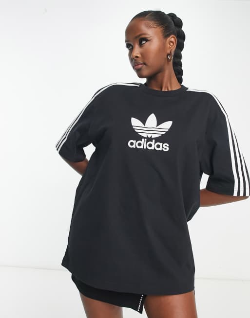 Camiseta negra Centre Stage de adidas Originals