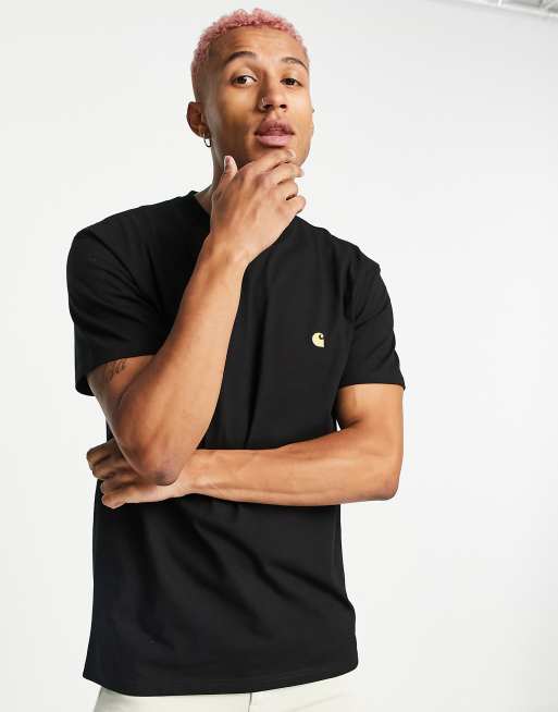 Camiseta negra Chase de Carhartt WIP