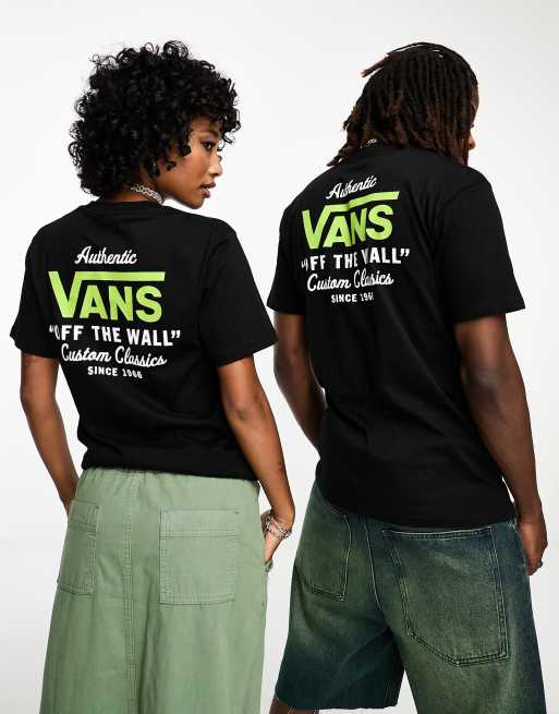 Camiseta negra clásica con estampado trasero Holders Street de Vans, 2 de 4