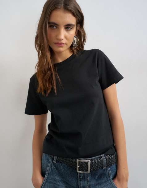 Camiseta negra clásica de Topshop - view 1