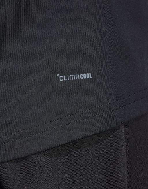Camiseta negra con 3 rayas Club Tennis Climacool de adidas Performance, 2 de 4