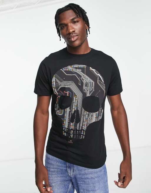 Camiseta negra online calavera