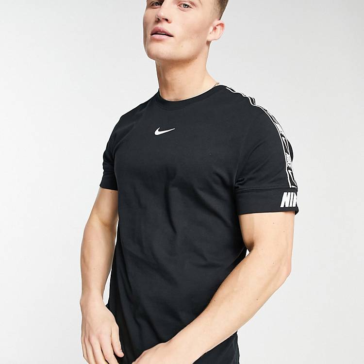 dramatic Recommendation Search Camiseta negra con detalle de cinta Repeat Pack de Nike | ASOS