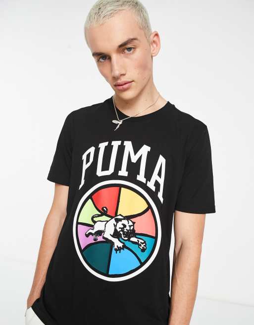 Camiseta Puma Hombre // Camiseta Negra Puma // Rebjas Camisetas