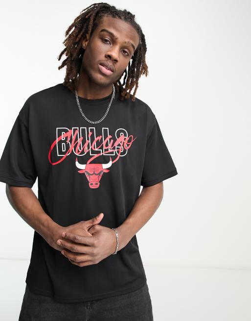 Bulls camiseta negra hot sale